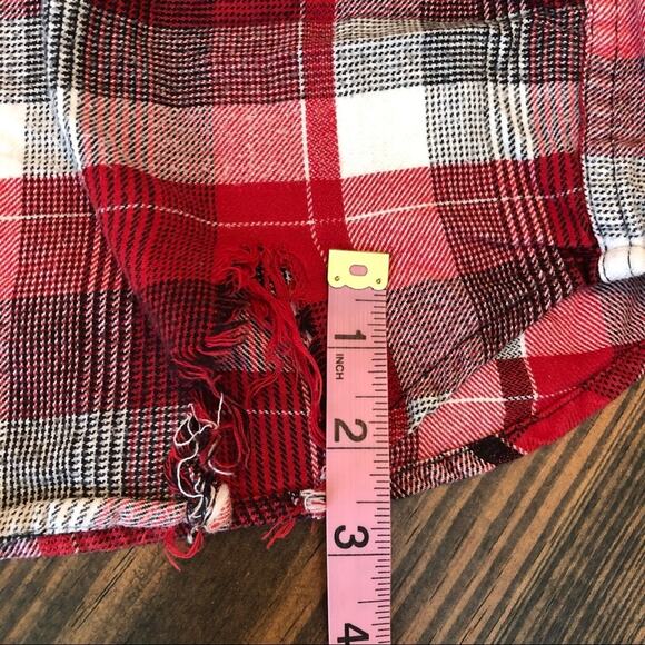 O’Neill Flannel Shirt Mens Western Cowboy Red Plaid Work Rodeo Y2K Thrashed - Picture 14 of 14